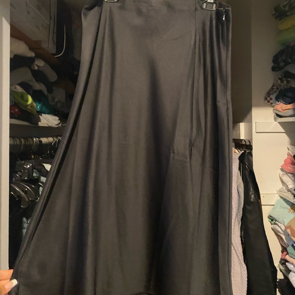 Nine West Satin Midi Skirt